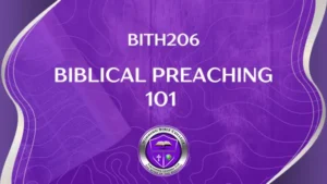 BTH206 PREACHING 101