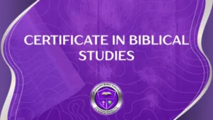 MODULE 2. Certificate in Biblical Studies
