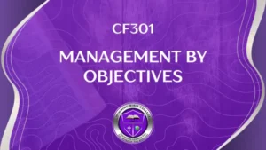 CF301 – Management by Objectives