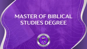 Master of Biblical Studies Degree